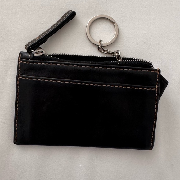 COACH Black Leather Coin Purse - Picture 5 of 6